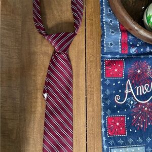 Red Striped Necktie